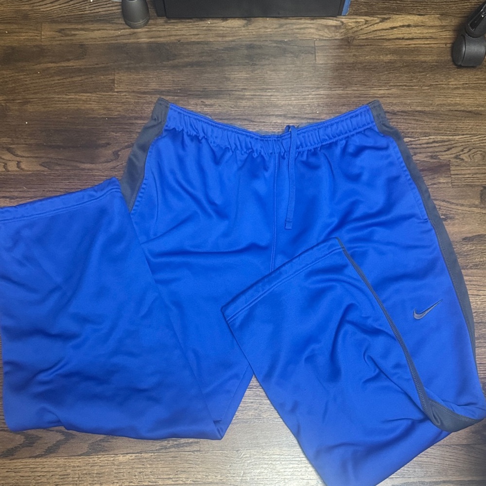 Nike Royal Blue and Gray Sports Shorts